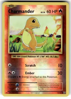 Charmander 9/108 Common Reverse Holo XY - Evolutions NM/LP Pokemon TCG - Image 1