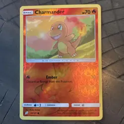 2019 Pokemon Charmander 12/181 Sm-Team Up Reverse Holo - Image 1