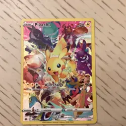 Pikachu (Secret Rare Full Art) 160/159 Crown Zenith Holo Pokemon TCG - Image 1