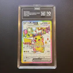 Pokemon TCG - SV8 Surging Sparks - Ultra Rare Pikachu ex 219/191 - TAG 10 - Image 1