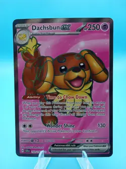 2024 Pokemon Stellar Crown Dachsbun Ex #160 - Image 1