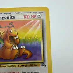 Dragonite #19/62 - Pokemon Fossil 1998 - Unlimited Non-Holo Rare - Image 4