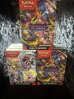 Pokemon TCG (3) Lot2 Phantasmal Flames Booster Bundle Lot 1 Journey Together Box - Image 1