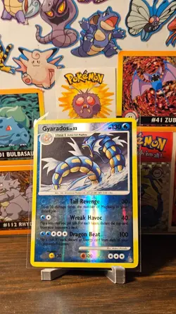 Pokemon Gyarados 19/100 Stormfront Reverse Holo Rare - moderately played - Image 1