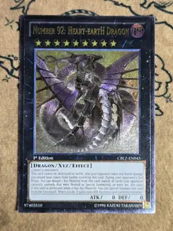 Yugioh Number 92: Heart-eartH Dragon CBLZ-EN045 1st Edition Ultimate Rare LP - Image 1
