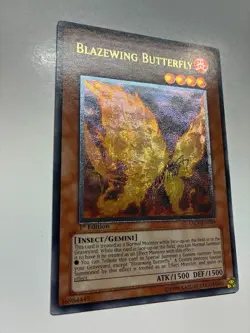 USA Seller Yugioh Blazewing Butterfly TAEV-EN089 1st Edition Ultimate Rare NM - Image 2