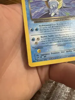 Dark Blastoise Team Rocket 20/82 Pokemon Card (Non Holo) - Image 3