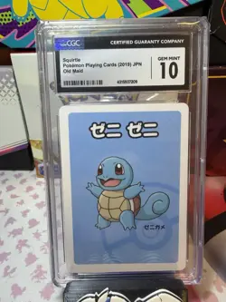 Squirtle Old Maid 2019 Red Back Promo Japanese Pokemon Card CGC 10 - Image 1