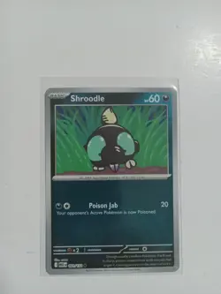 Shroodle 091/132 Mega Evolution Reverse Holo NM Pokemon Card - Image 1