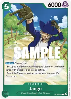 OP03-028 Jango 🟢 Rare One Piece TCG Card OP03: Pillars of Strength - Image 1