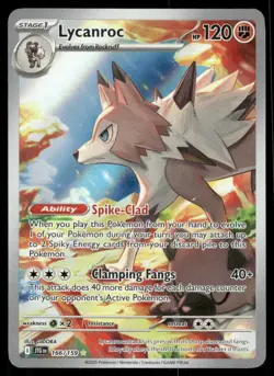 Pokemon Cards Lycanroc 166/159 Journey Together Illustration Rare NM *2 - Image 1