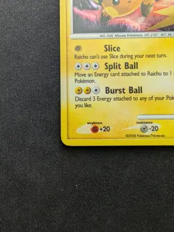 M/NM Pokemon Raichu Holo Card 8/100 Stormfront - Image 4