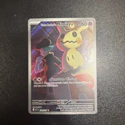 Pokemon Team Rocket's Mimikyu Full Art Foil Illustration Rare 238/217 60 HP Card - Image 3
