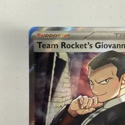 Team Rocket's Giovanni 225/182 Ultra Rare Pokemon Card Destined Rivals TCG NM - Image 2