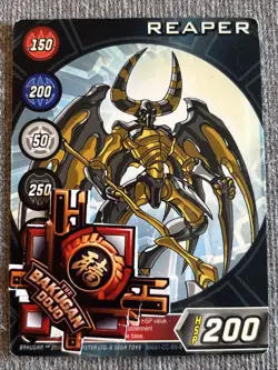 Bakugan Battle Brawlers Haos 🌟 Reaper Character Card HSP 200 BA041 - Image 2