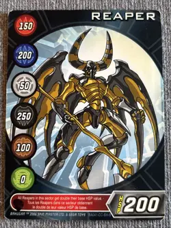 Bakugan Battle Brawlers Haos 🌟 Reaper Character Card HSP 200 BA041 - Image 3