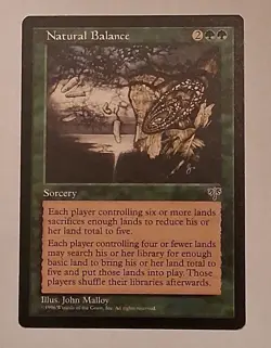 MTG Natural Balance Mirage Regular NM PreModern Rare Reserved List - Image 1