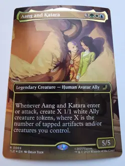 Aang and Katara (Borderless) Avatar: The Last Airbender: Eternal-Legal Foil - Image 1