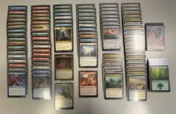 MTG: Sliver Swarm Commander Deck - CMM Sleeved With Deck Box Opened - Image 1