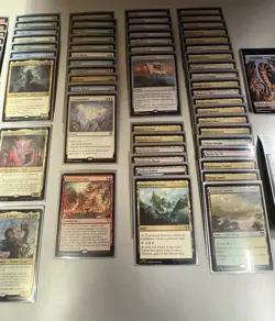 MTG: Sliver Swarm Commander Deck - CMM Sleeved With Deck Box Opened - Image 3