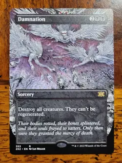 BORDERLESS Damnation x1 MTG Double Masters 2X2 Magic Near Mint NM English - Image 1