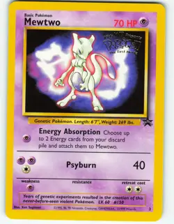 Mewtwo - #3 WOTC Black Star Promo - Pokemon TCG - 1999 - Image 1
