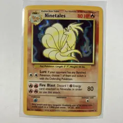 Pokemon TCG Ninetales Base Set Holo 12/102 A - Image 1