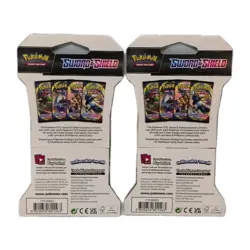 Pokemon Sword and Shield Base Set Sleeved Booster pack sealed 2020 Lot 2 - Image 2