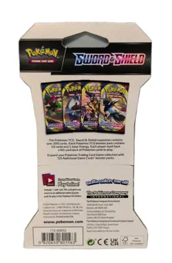 Pokemon Sword and Shield Base Set Sleeved Booster pack sealed 2020 Lot 2 - Image 4