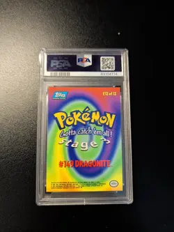 1999 Topps Pokemon Dragonite #149 Movie Edition PSA 9 - Image 2