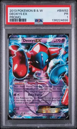 2013 Pokemon Deoxys EX BW82 PSA 1 Promo LOW POP! POP 7! 🔥 - Image 1
