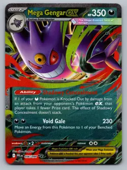 Pokemon TCG ME02: Phantasmal Flames Mega Gengar ex 056/094 - Image 1