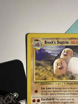 Brocks Dugtrio 22/132, Gym Challenge, Pokemon TCG, Unlimited 2000, WOTC, NM - Image 2