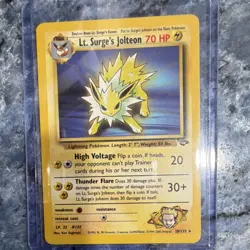 Pokemon Lt. Surge's Jolteon Gym Challenge Rare 28/132 70 HP Unlimited Regular - Image 4