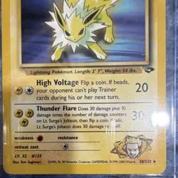 Pokemon Lt. Surge's Jolteon Gym Challenge Rare 28/132 70 HP Unlimited Regular - Image 5