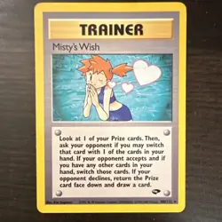 Pokemon Misty's Wish 108/132 Gym Challenge Rare Trainer Regular English - Image 1