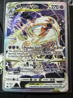 Deoxys VSTAR GG46/GG70, Crown Zenith: Galarian Gallery, Pokemon TCG, NM - Image 1