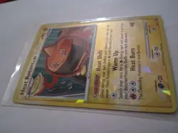 Pokemon Heat Rotom Reverse Holo Platinum Rising Rivals RT3 LP - Image 2