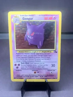Pokemon TCG Gengar 5/62 Holo Rare Fossil Set 1999 VTG WOTC HP - Image 1