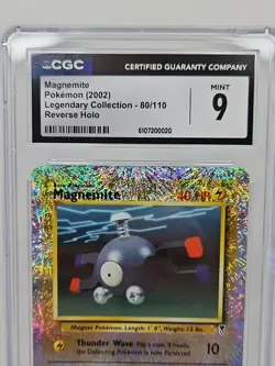 Magnemite 80/110 Legendary Collection Reverse Holo Pokemon Cgc 9 Mint - Image 2