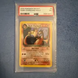 2000 POKEMON ROCKET #4 DARK CHARIZARD-HOLO PSA 7 - Image 1
