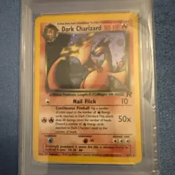 2000 POKEMON ROCKET #4 DARK CHARIZARD-HOLO PSA 7 - Image 2