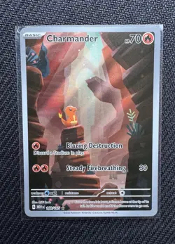 Pokemon TCG - Charmander 168/165 SV: Scarlet & Violet 151 Illustration Rare Holo - Image 2