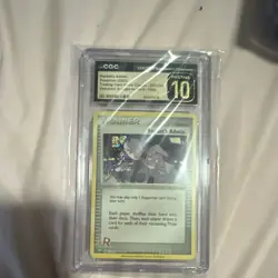 CGC 10 Pokemon Rocket's Admin. Trainer Holo Venusaur & Blastoise ex Deck 02/034 - Image 1