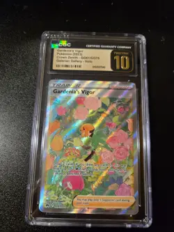 GARDENIA'S VIGOR CROWN ZENITH GG61/GG70 POKEMON GALARIAN HOLO CGC 10 PRISTINE - Image 1