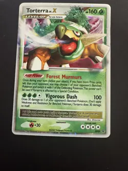 Pokemon TCG: Torterra LV.X DP09 Diamond and Pearl Black Star Promo - Image 2