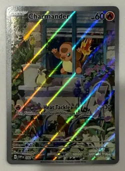Pokemon Charmander SVP 044 Promo Illustration Rare Holo 2023 NM - Image 1