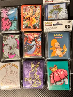 Assorted 4 pack Pokemon ETB sleeves - Image 1