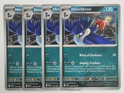 4x Honchkrow 058/094 x4 - Phantasmal Flames - Pokemon TCG - Playset - Image 1