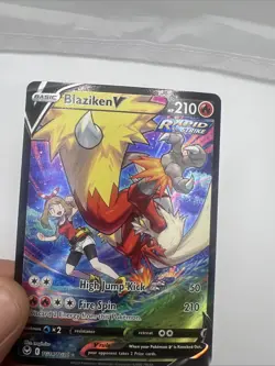 Pokemon TCG Blaziken v TG14/TG30 Holo Ultra Rare Silver Tempest Trainer Gallery - Image 4